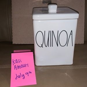 Rae Dunn Square Quinoa canister